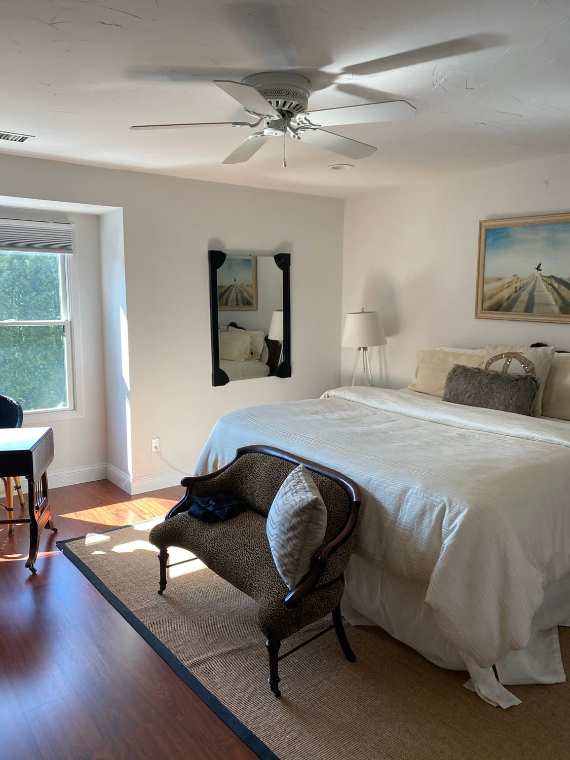 Master bedroom with king bed